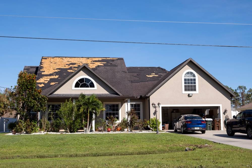 Photo of house with damages