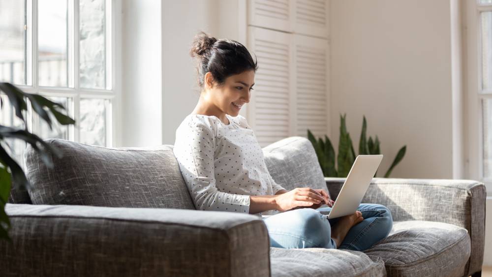 Photo of person on couch