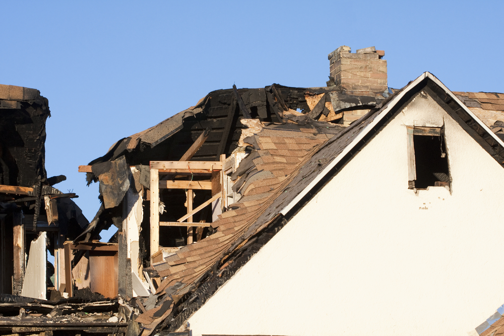 Photo of Damaged Home